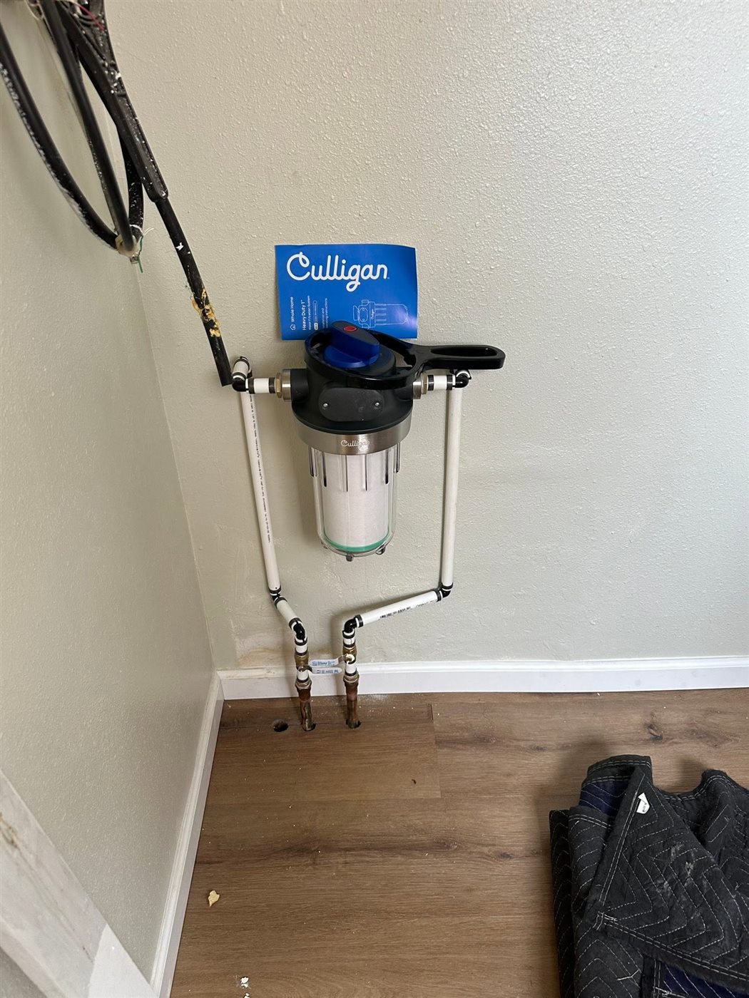 Culligan whole-home water filtration system install