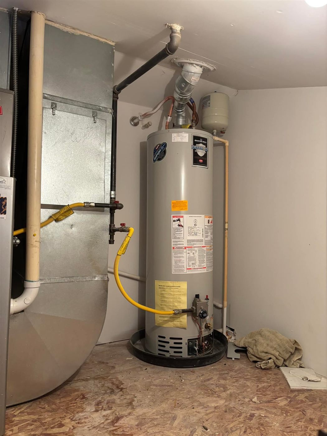 Gas water heater install